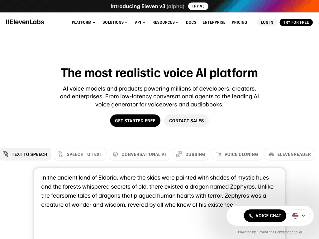 ElevenLabs screenshot