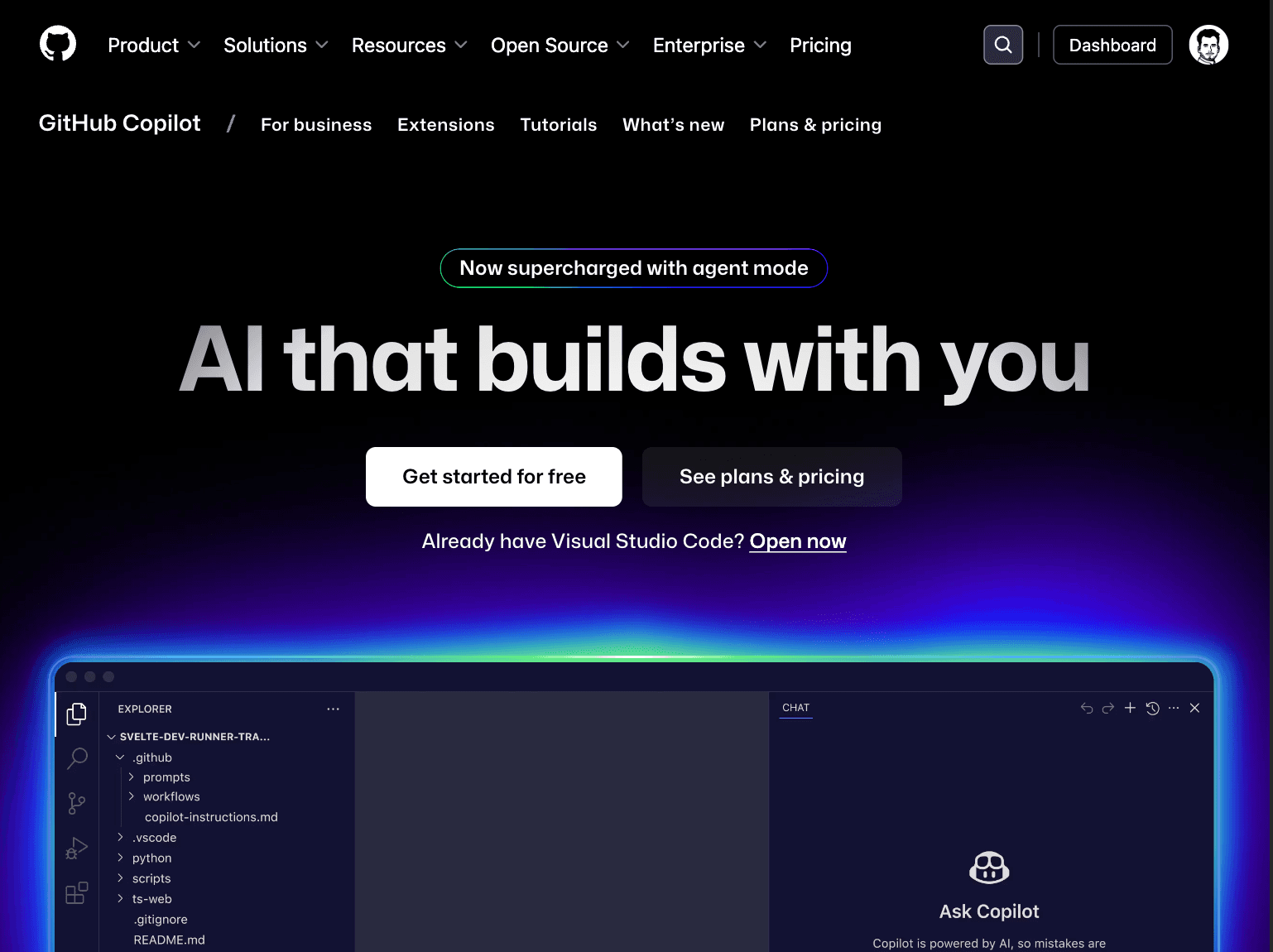 GitHub Copilot screenshot